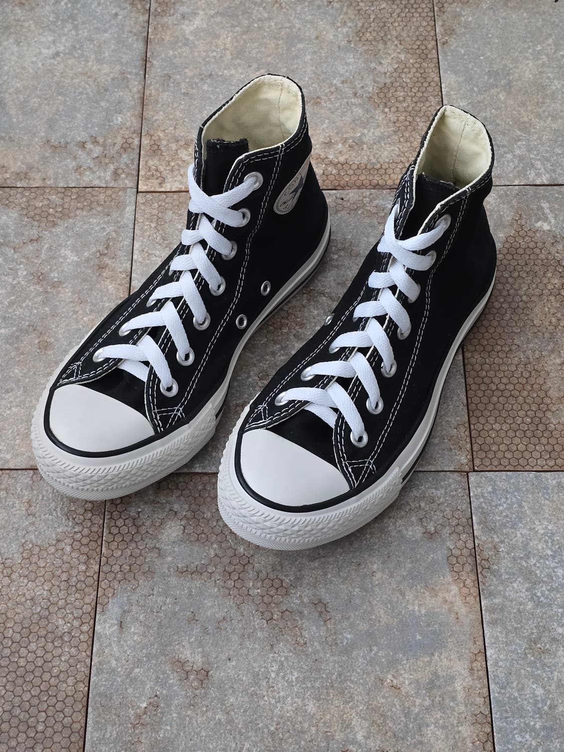 (230)컨버스 척테일러 올스타 하이 검흰  상품이미지1