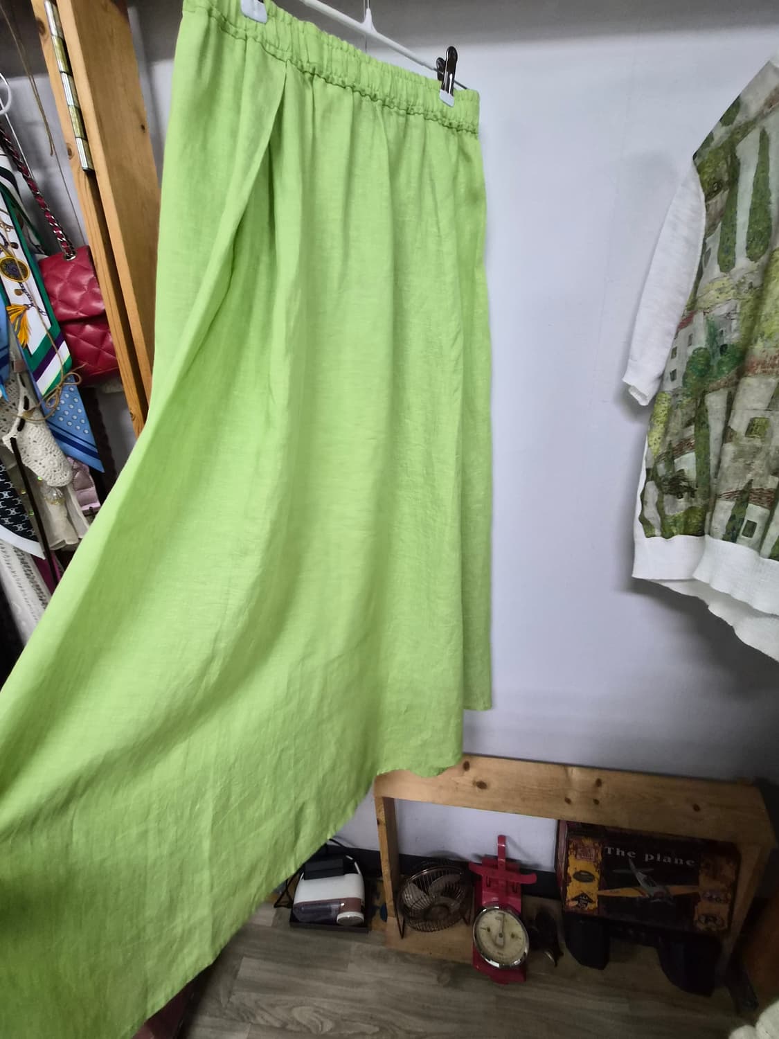 듀엘 린넨 수채화 여름니트. GALERIE VIE  린넨 스커트 상품이미지7