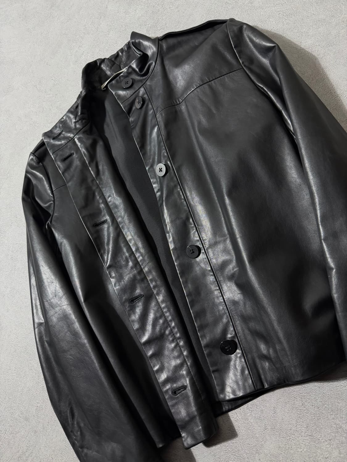 00’S 질샌더 히든버튼 레더자켓 상품이미지4