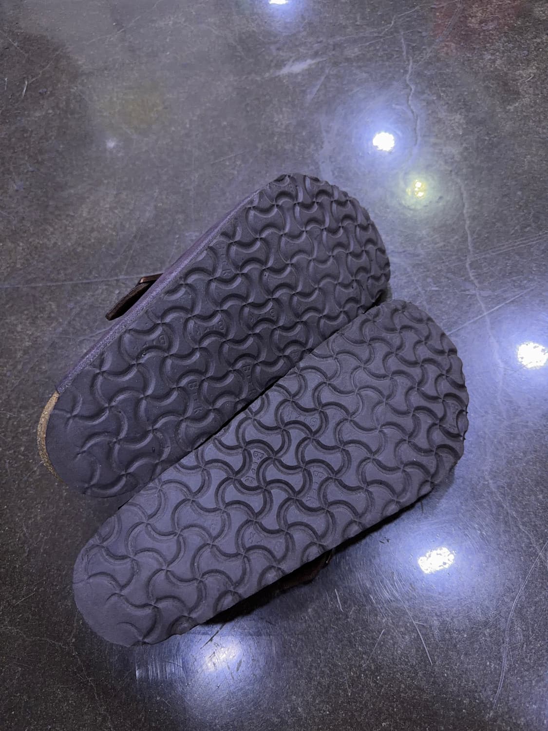 버켄스탁 보스턴 레더 샌들 슬리퍼 슈즈 퍼플 브라운 265 상품이미지7