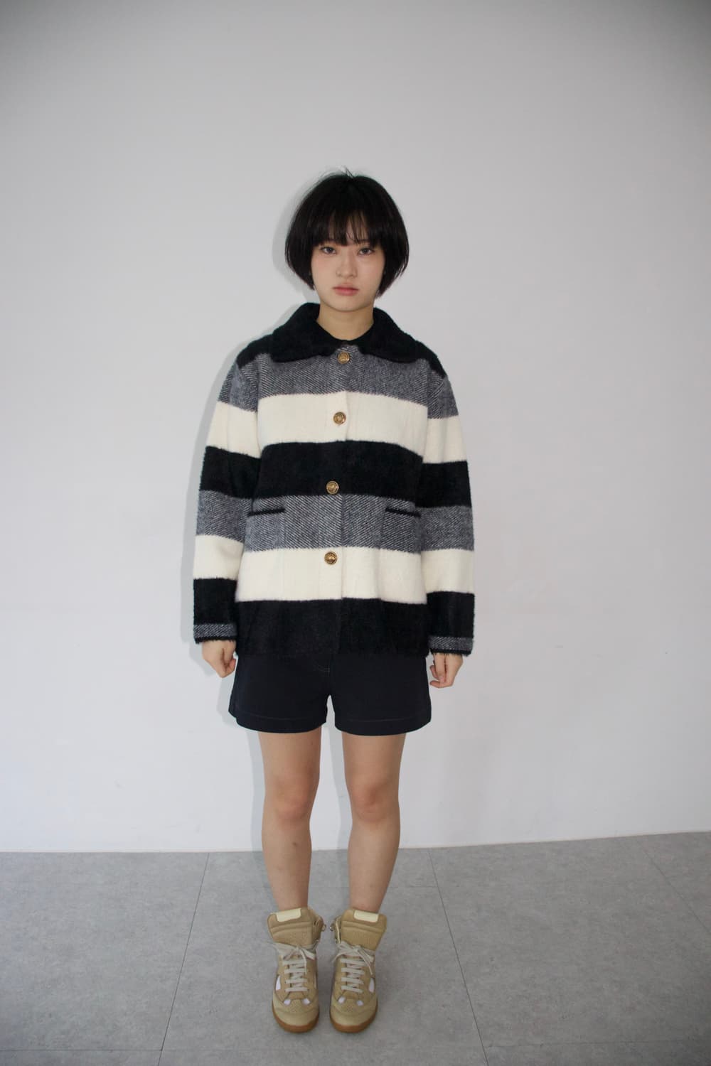 JPN stripe coat 상품이미지1