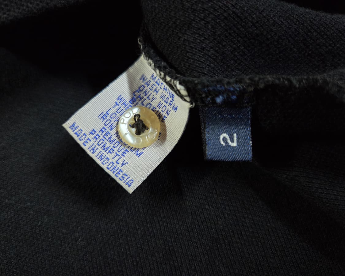 폴로 랄프로렌 블랙와치 블랙 골드 빅포니 카라 반팔티 상품이미지6