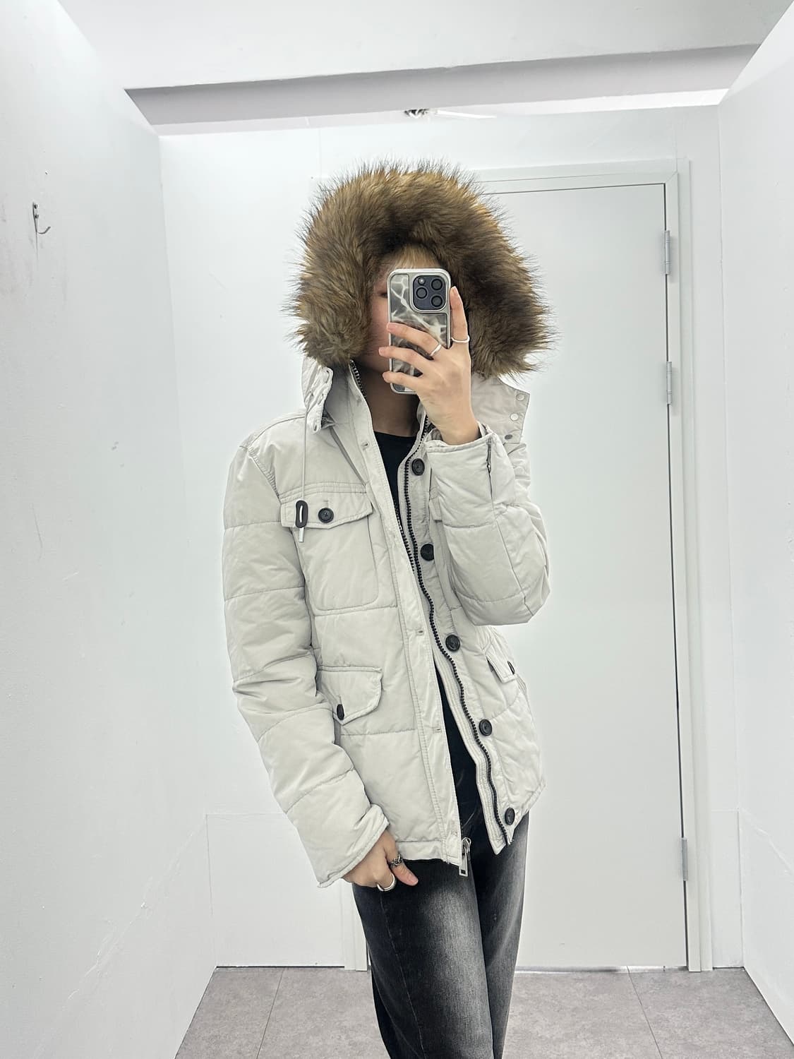 ZARA man fur puffer  상품이미지3