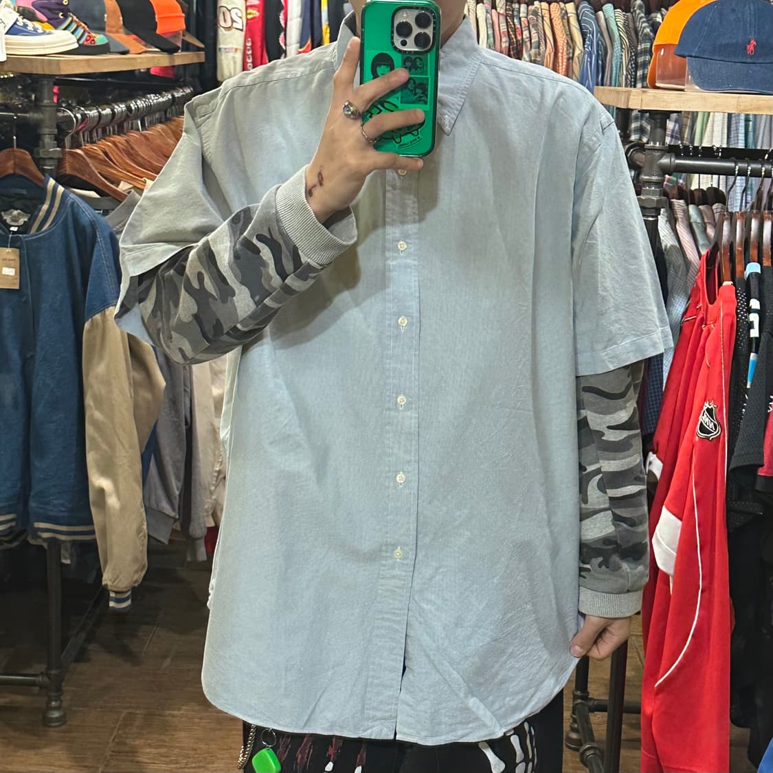 [HI] 폴로 랄프로렌 반팔셔츠 스카이블루 상품이미지2