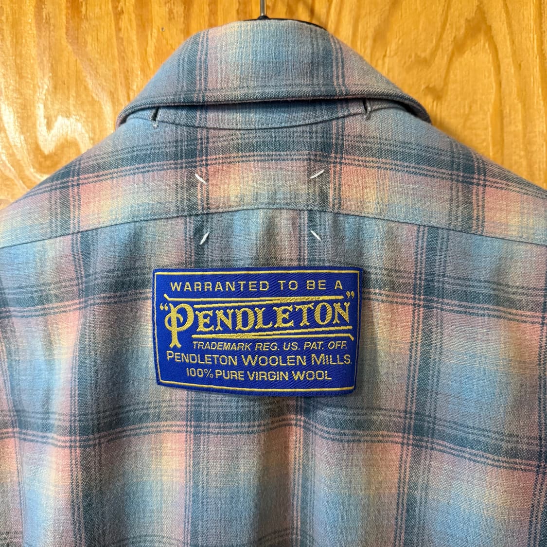 메종 마르지엘라 X 펜들턴 셔츠 판매 합니다. 상품이미지9