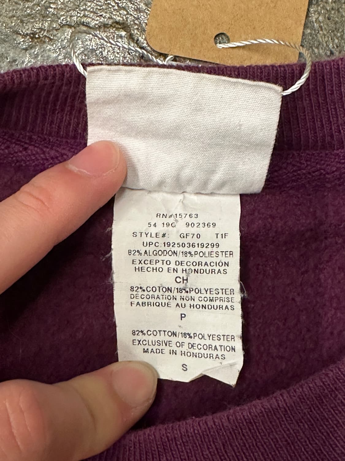 챔피온 리버스위브 스웻셔츠 버건디 S 상품이미지5