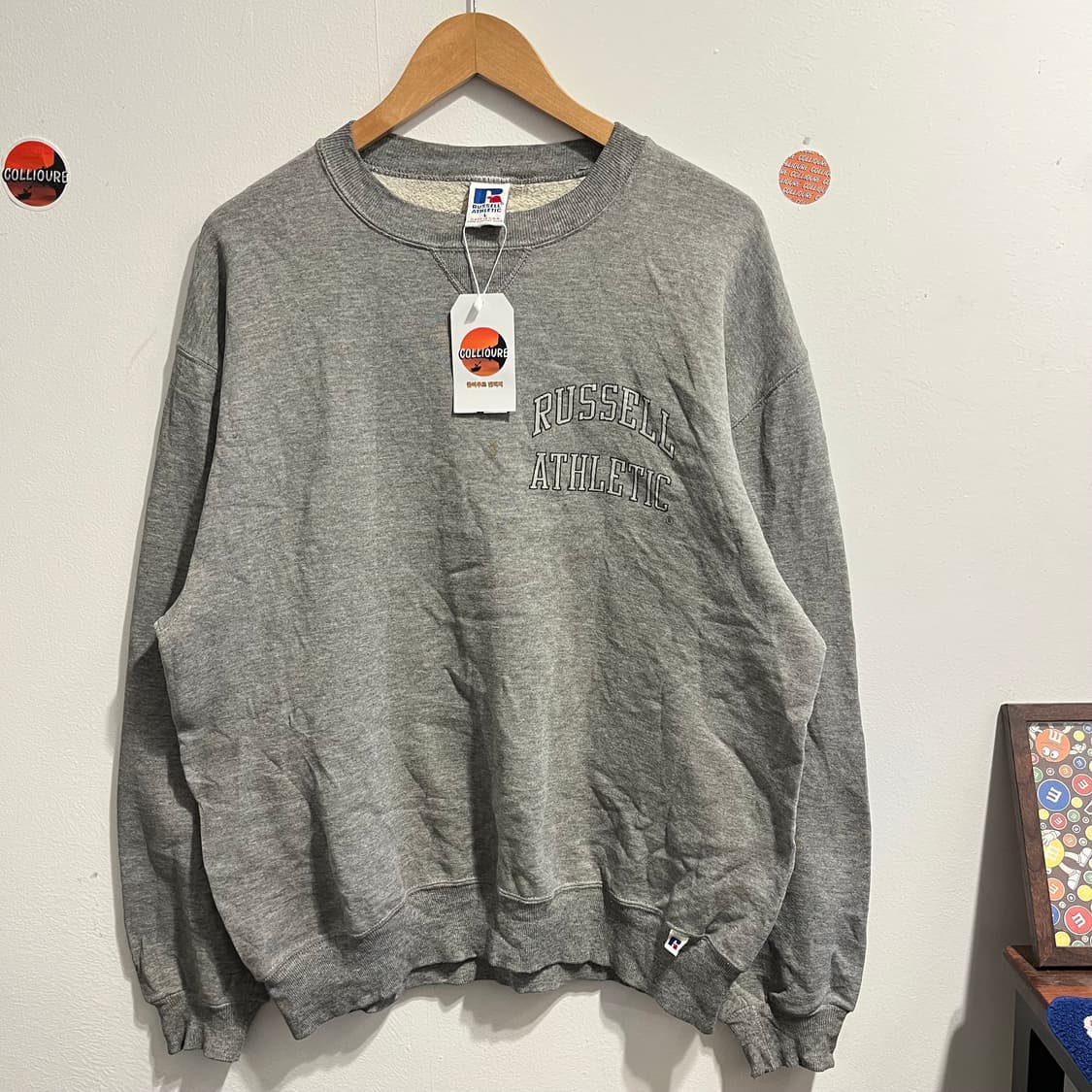 90’s 러셀 아슬레틱 로고 스웻 셔츠 상품이미지1