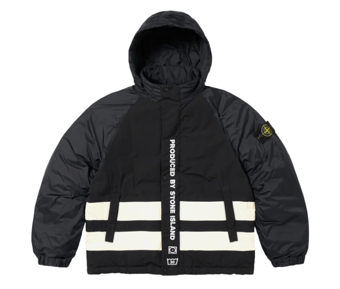 [M]슈프림 스톤아일랜드 리버시블 다운 패딩 블랙 상품이미지1