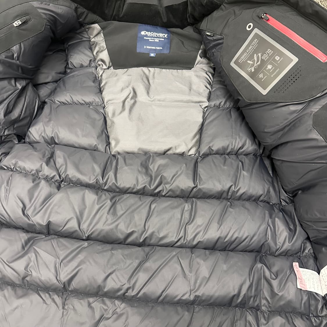 디스커버리 익스페디션 여성 구스다운 패딩 점퍼 블랙 95(M) 상품이미지7