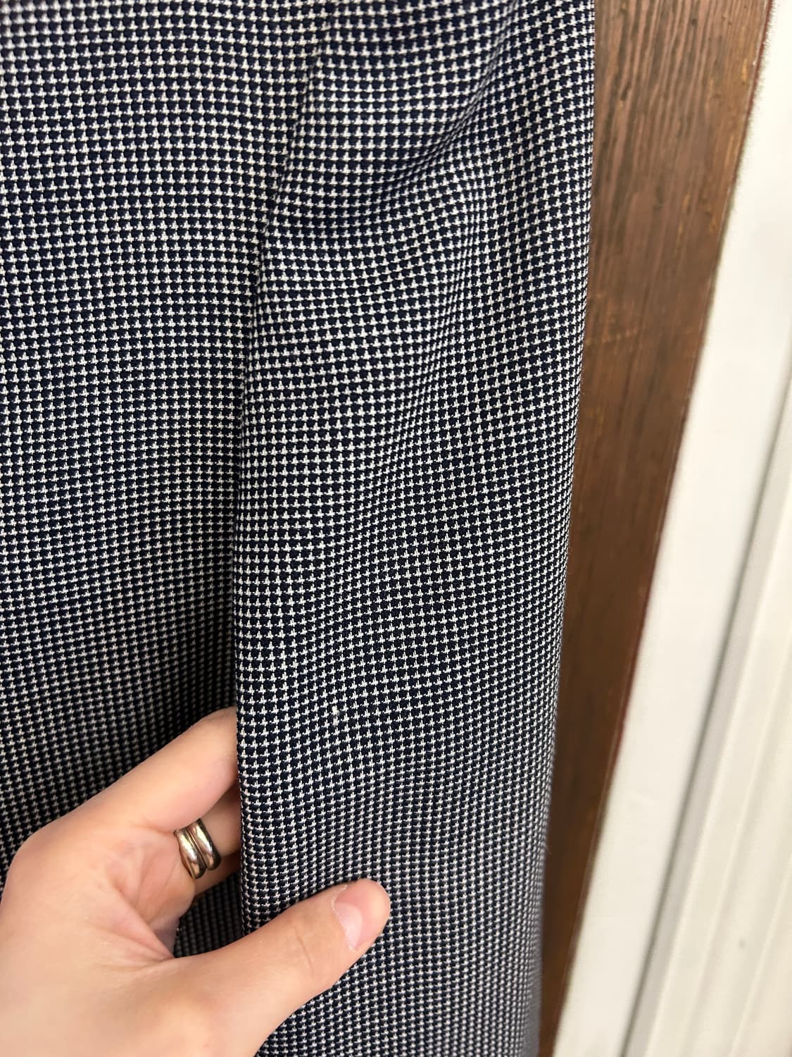 버버리 정품 네이비 잔체크 자켓 상품이미지7