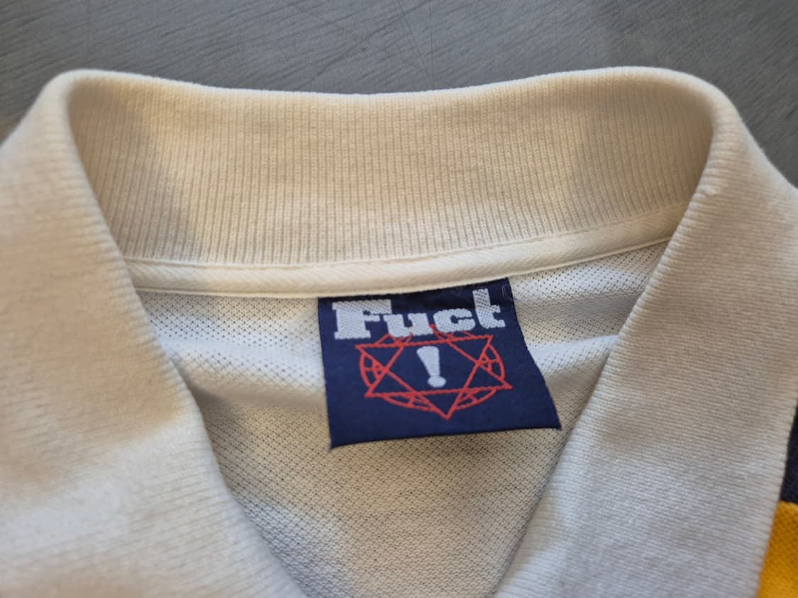 90s FUCT 멀티컬러 카라 티셔츠 상품이미지5