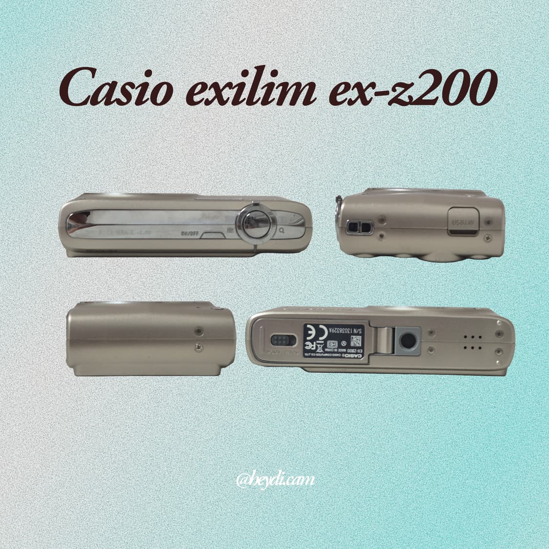 미품) 카시오 Exilim EX-Z200 골드 상품이미지2