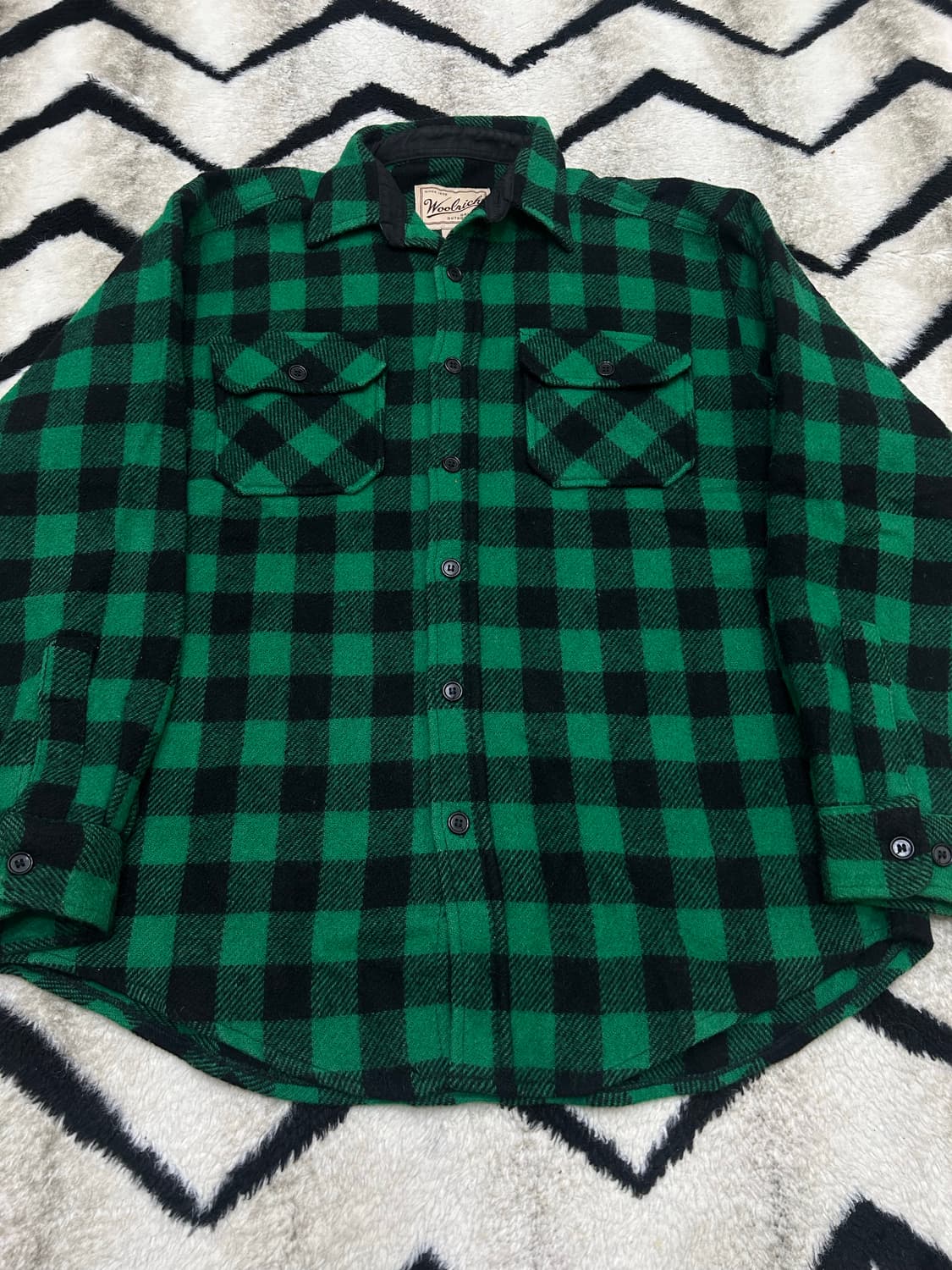 [L]울리치 80s 버팔로 울 투포켓 체크셔츠 상품이미지2