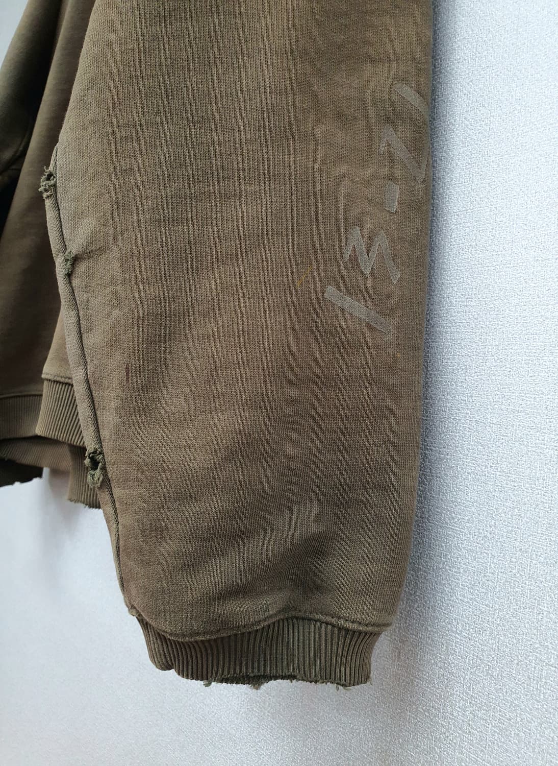 [☆추가작업☆]나이젤카본 맨투맨 빈티지 커스텀[하드워싱/썬페이딩/디스 상품이미지5