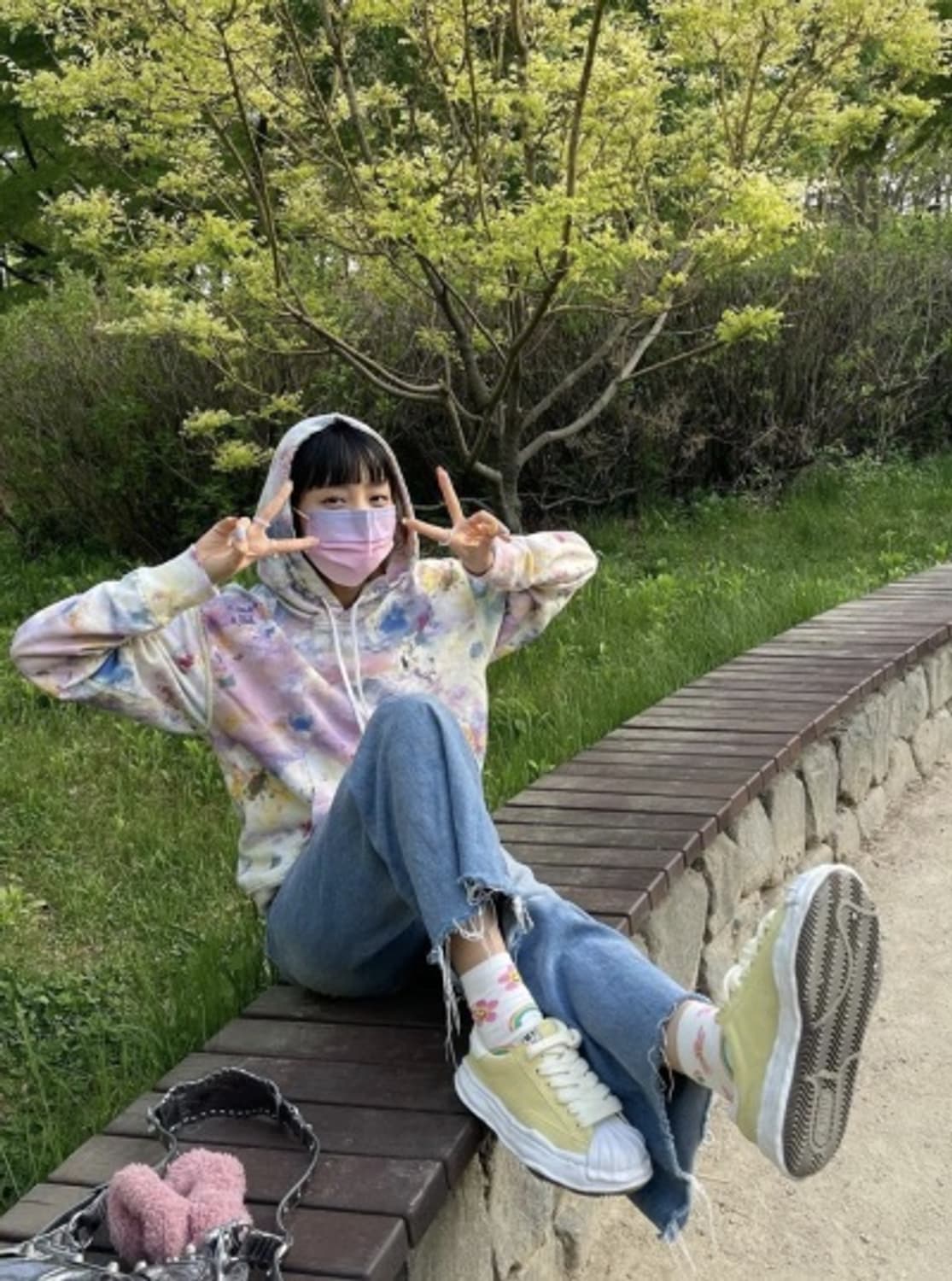 폴로랄프로렌 우먼 페인트후드티 M사이즈 상품이미지3