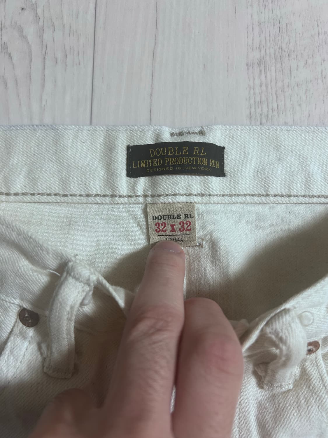 RRL 리미티드 에디션 스트레이트 테이퍼드 진 32 32 내추럴 상품이미지4