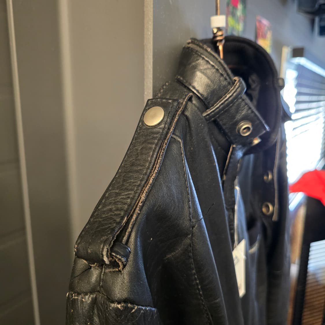 멤버스온리 레더 자켓 블랙 바이커 90s 빈티지 상품이미지8