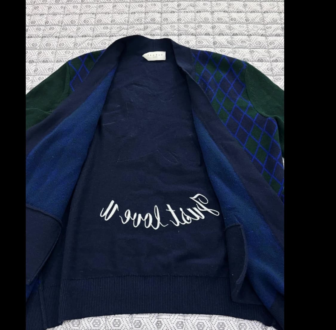 산드로 Sandro 아가일 가디건 ~FREE 상품이미지1