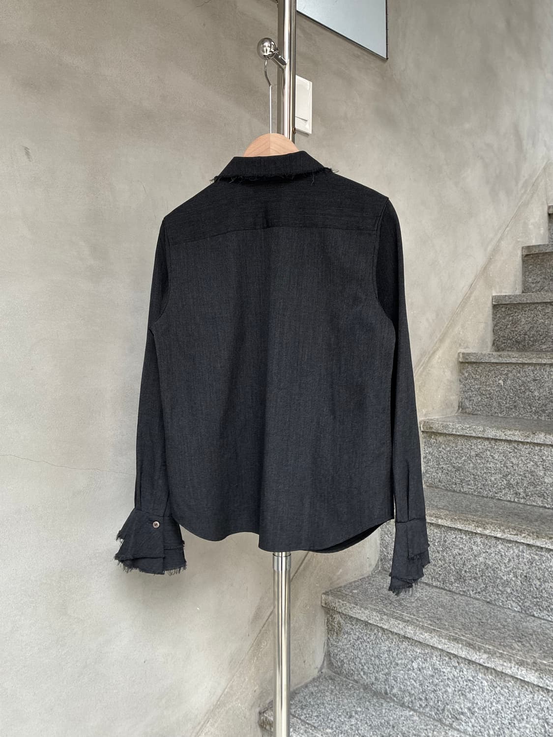 꼼데가르송 트리콧 라운드 카라 프릴 셔츠 상품이미지5