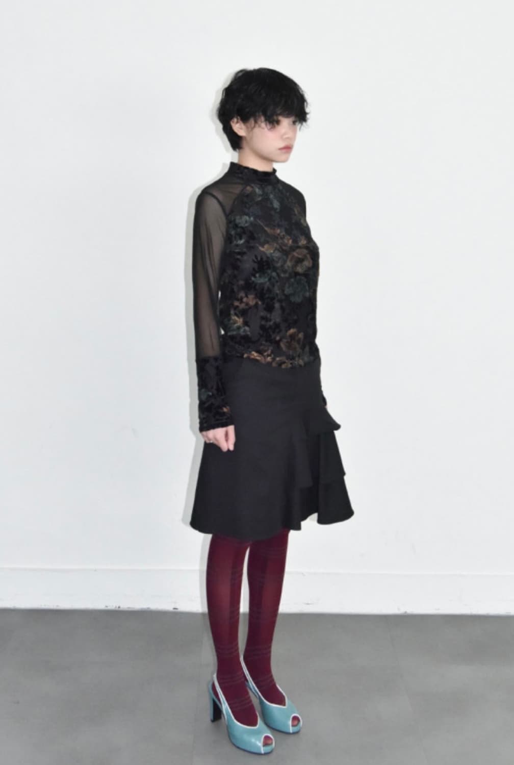 팁씨) repeating flower top 상품이미지3