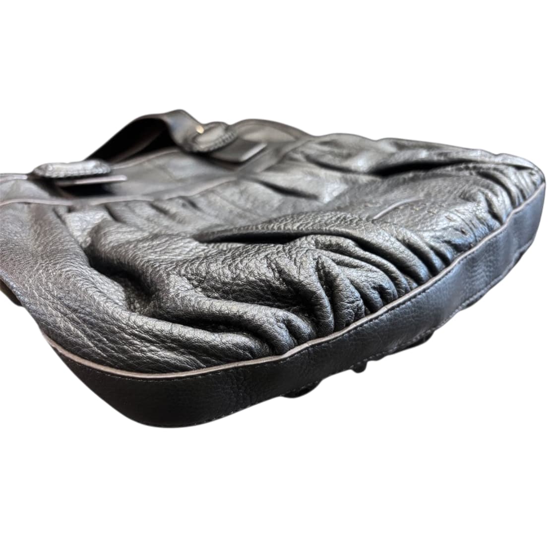 콜한 소가죽 셔링 토트백 요지 꼼데가르송 재패니즈 스타일 추구 상품이미지6