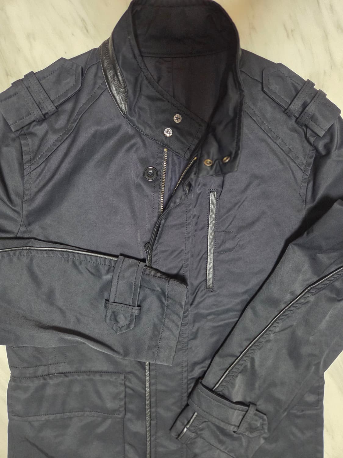 인터메조 가죽 트리밍 자켓 상품이미지3