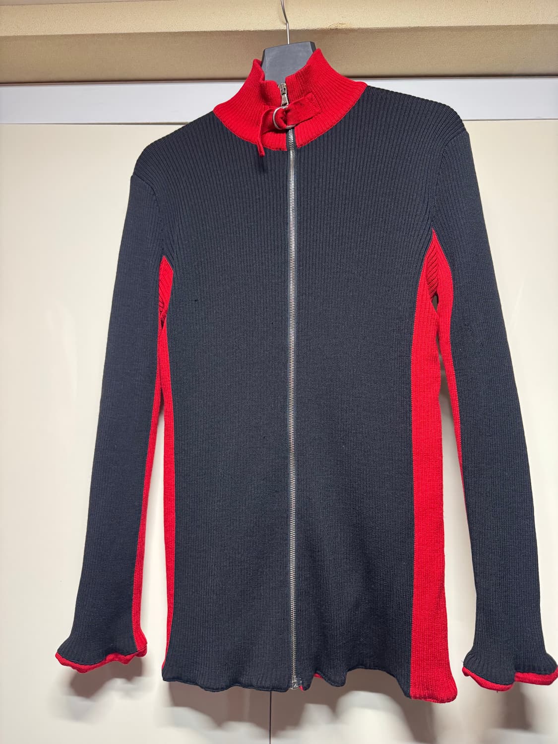 90s 돌체앤가바나 이중 니트 집업 상품이미지1