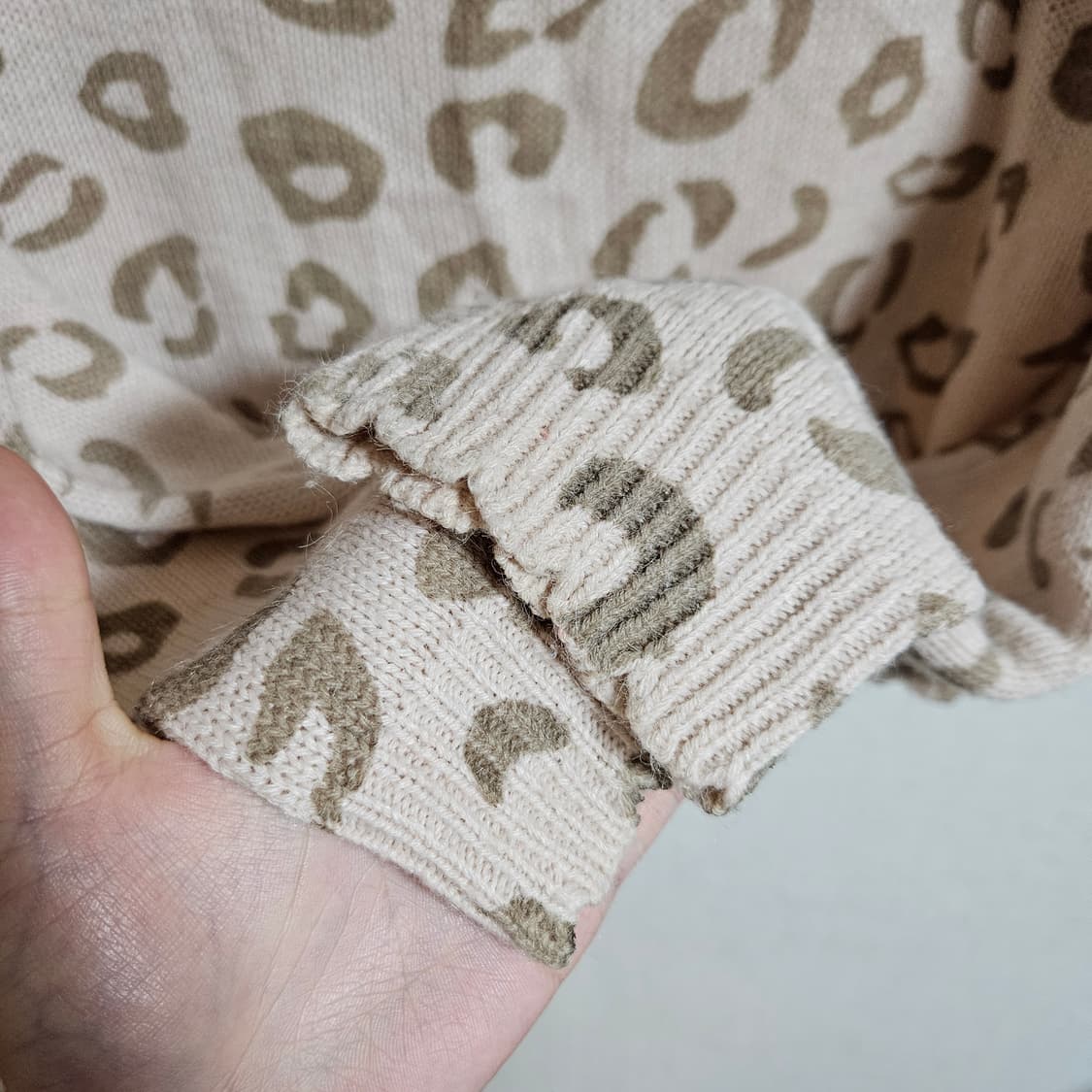 리즈리사 핑크 호피 가디건 라떼갸루 LIZLISA 상품이미지6