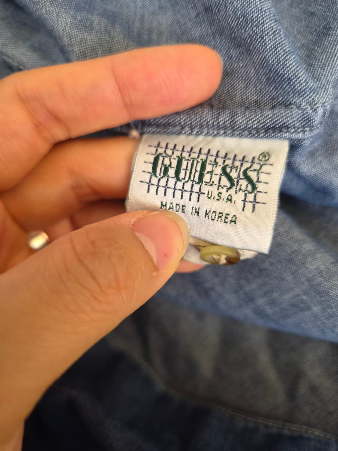 게스 Guess 남성 긴팔데님셔츠 100사이즈 상품이미지7