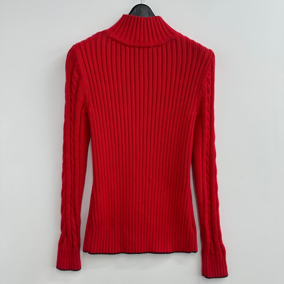 90 타미힐피거 y2k 여자 딱붙핏 니트 집업 상품이미지2