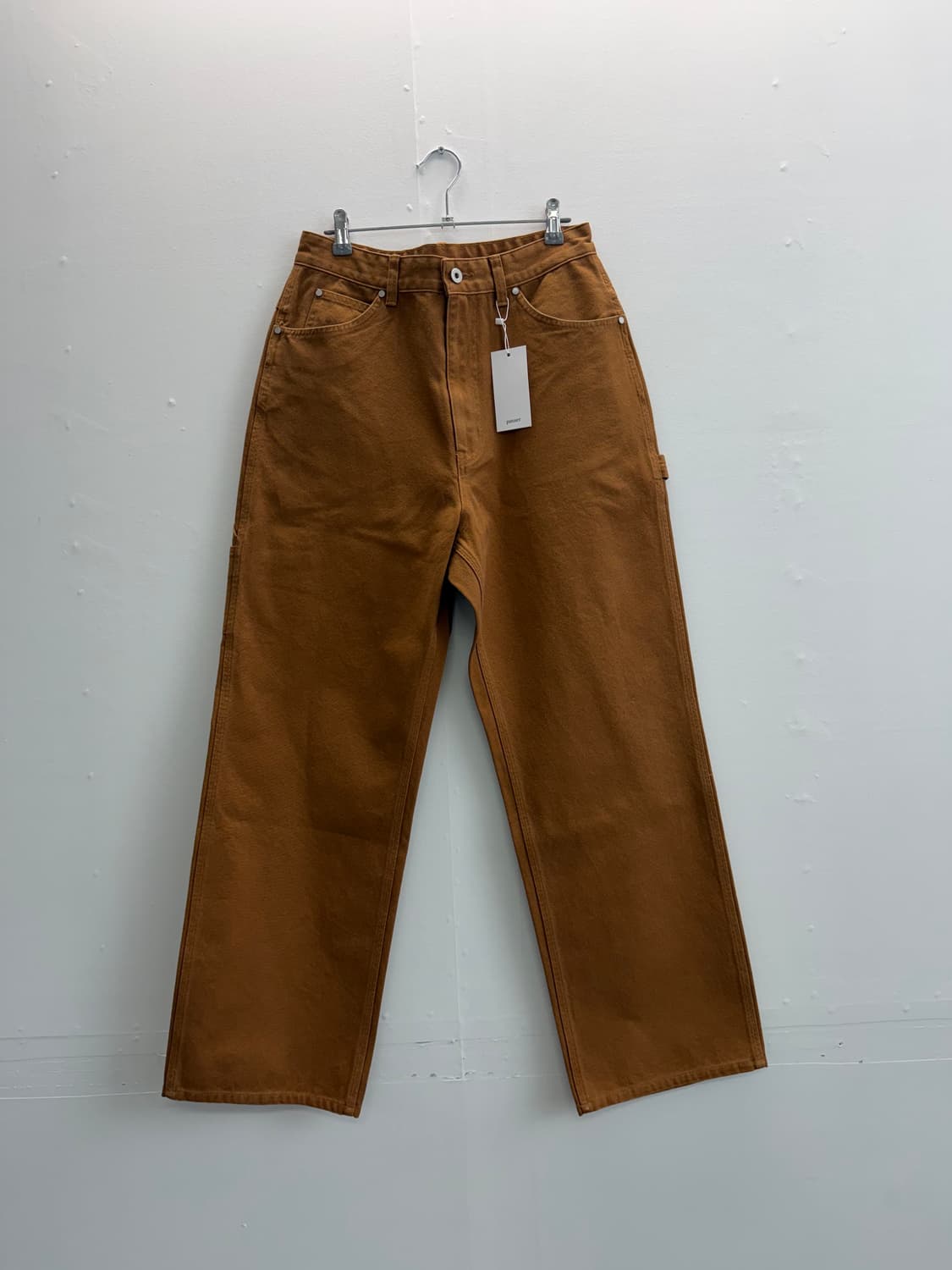 파세르 워시드 덕코튼 페인터 팬츠 탄 상품이미지1