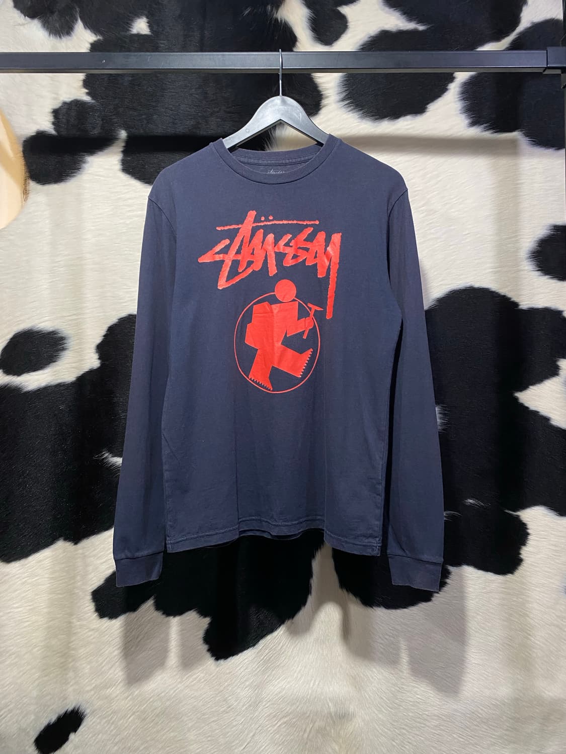 Stussy 레드 로고 프린팅 롱슬리브 상품이미지2
