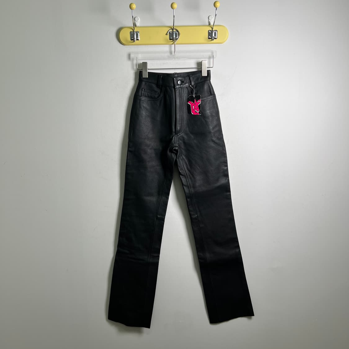 Bee 비 블랙 소가죽 레더 팬츠 24 상품이미지1