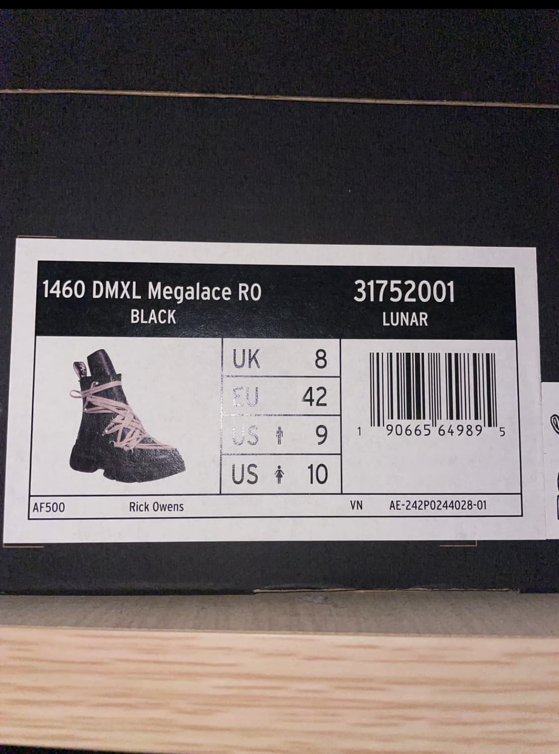 RICK OWENS 1460 DMXL MEGALACE 상품이미지2