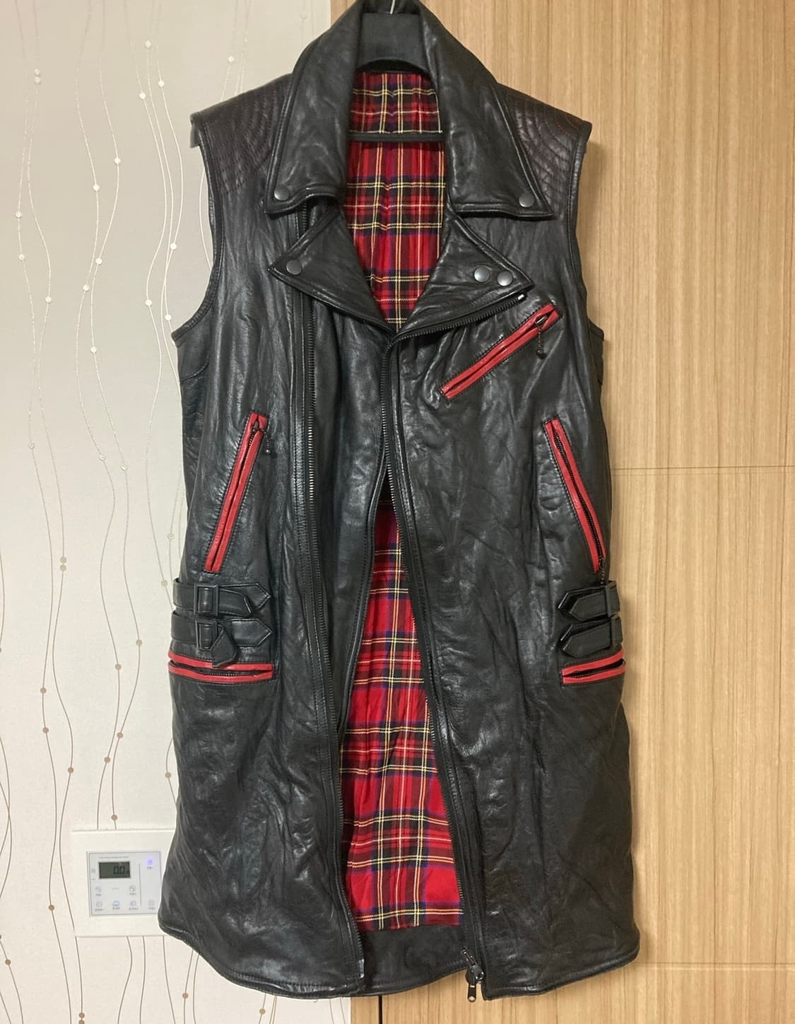 NUMBER (N)INE 2005S/S 물소레더 롱 베스트 상품이미지1