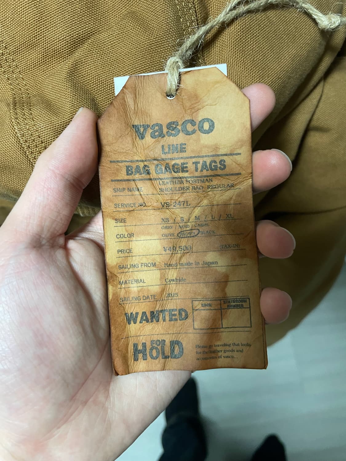 vsaco 바스코 포스트맨 백 레귤러 vs-247L 상품이미지3