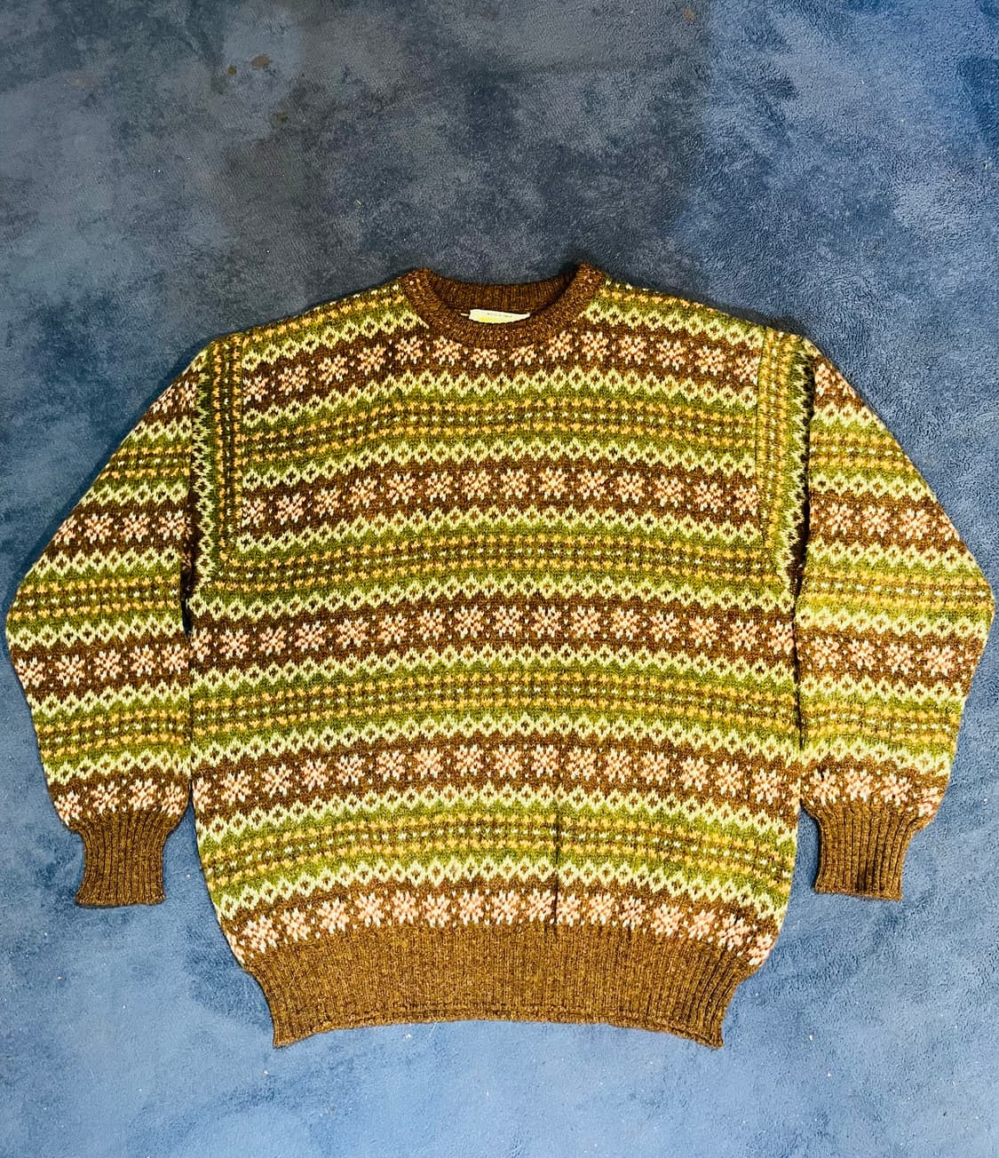 베네통 페어아일 패턴 니트 (이탈리아제) 상품이미지1