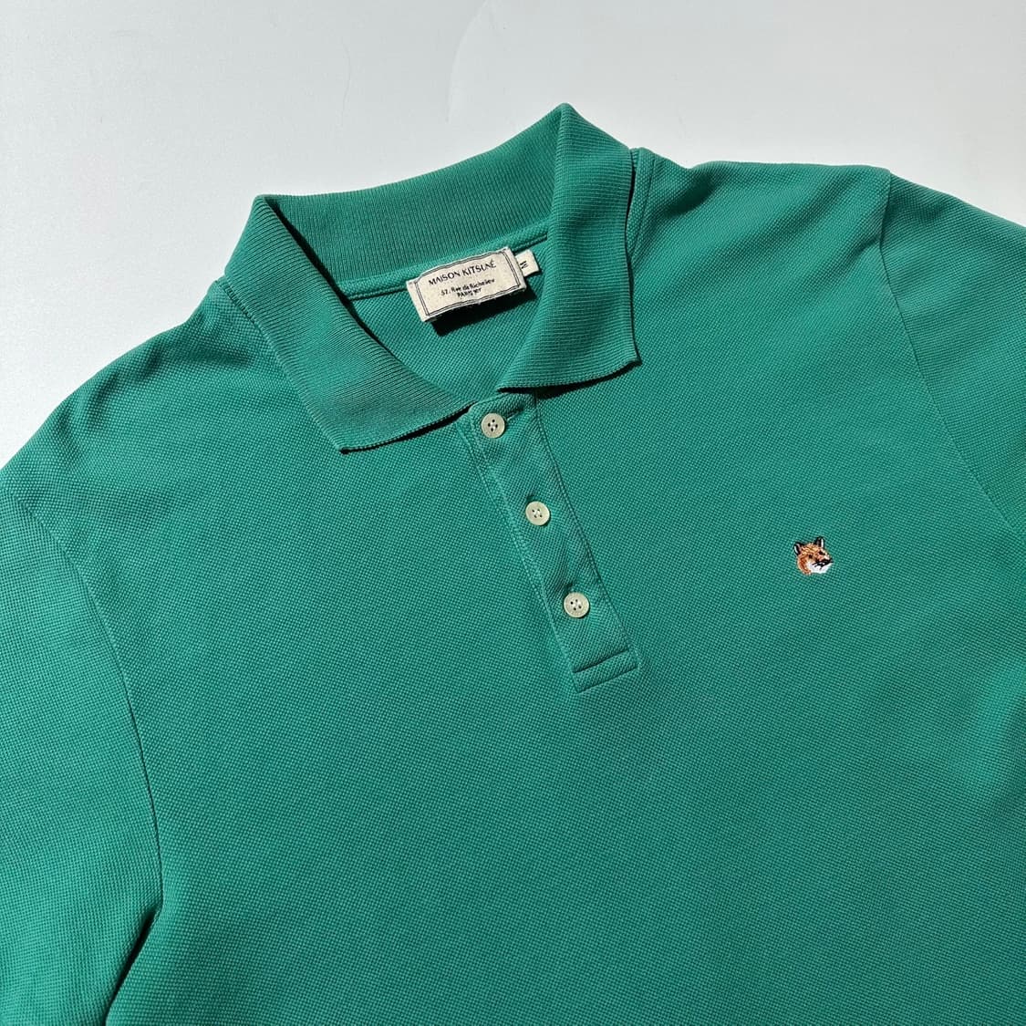 (매장판) 메종키츠네 폭스헤드 피케 카라 반팔 티셔츠 상품이미지3