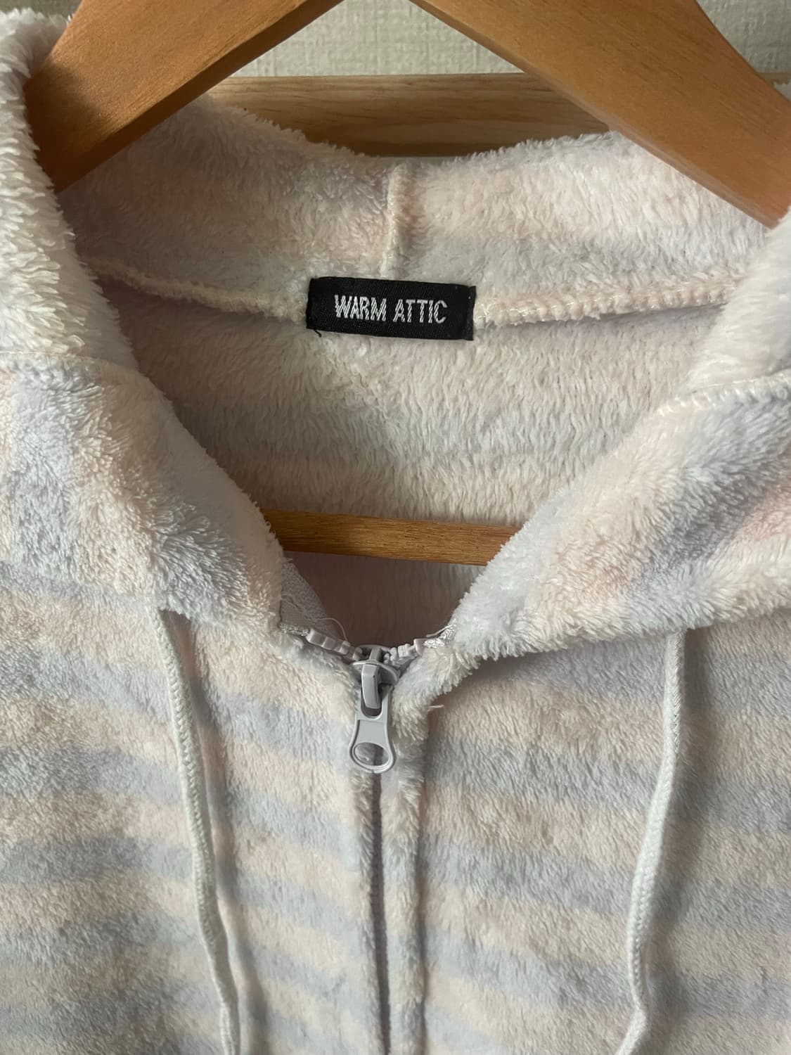 모리걸 빈티지 솜사탕 플리스 후드집업💗💜 상품이미지2