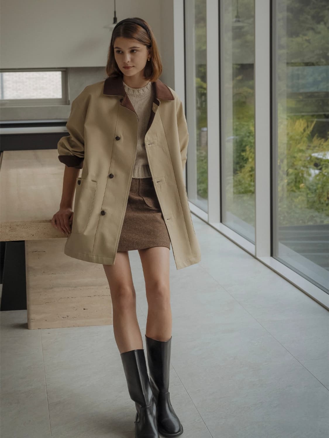 틸아이다이 울 스커트 m 상품이미지4