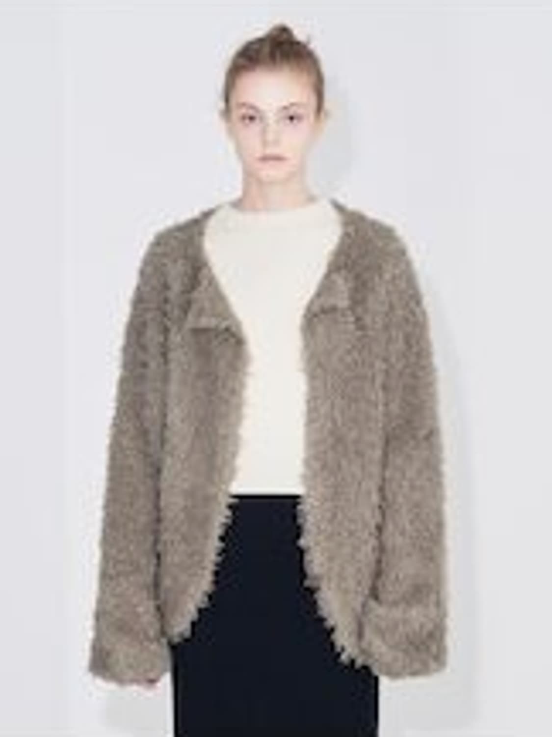 1) unfil 언필 캐시미어 샤기 니트 가디건 상품이미지9