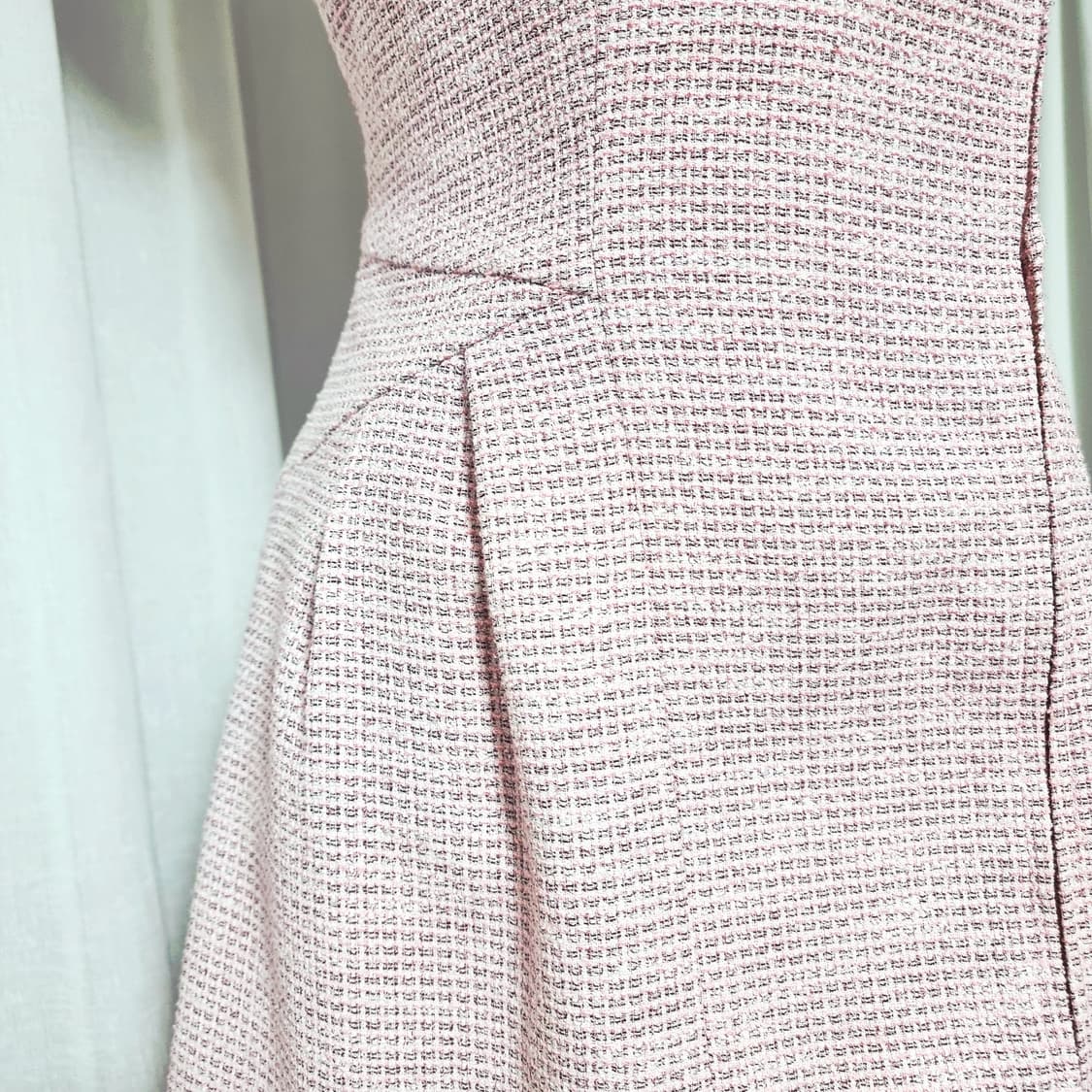 VALENTINA.L 발렌티나엘 트위드 코트형 원피스 (55) 상태최상 상품이미지4