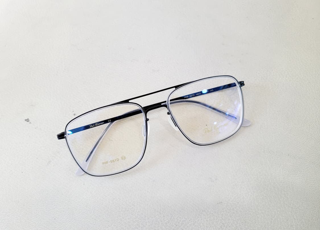 폴휴먼안경(PHF551D 블랙투명 투브릿지) +블루라이트변색렌즈 상품이미지6