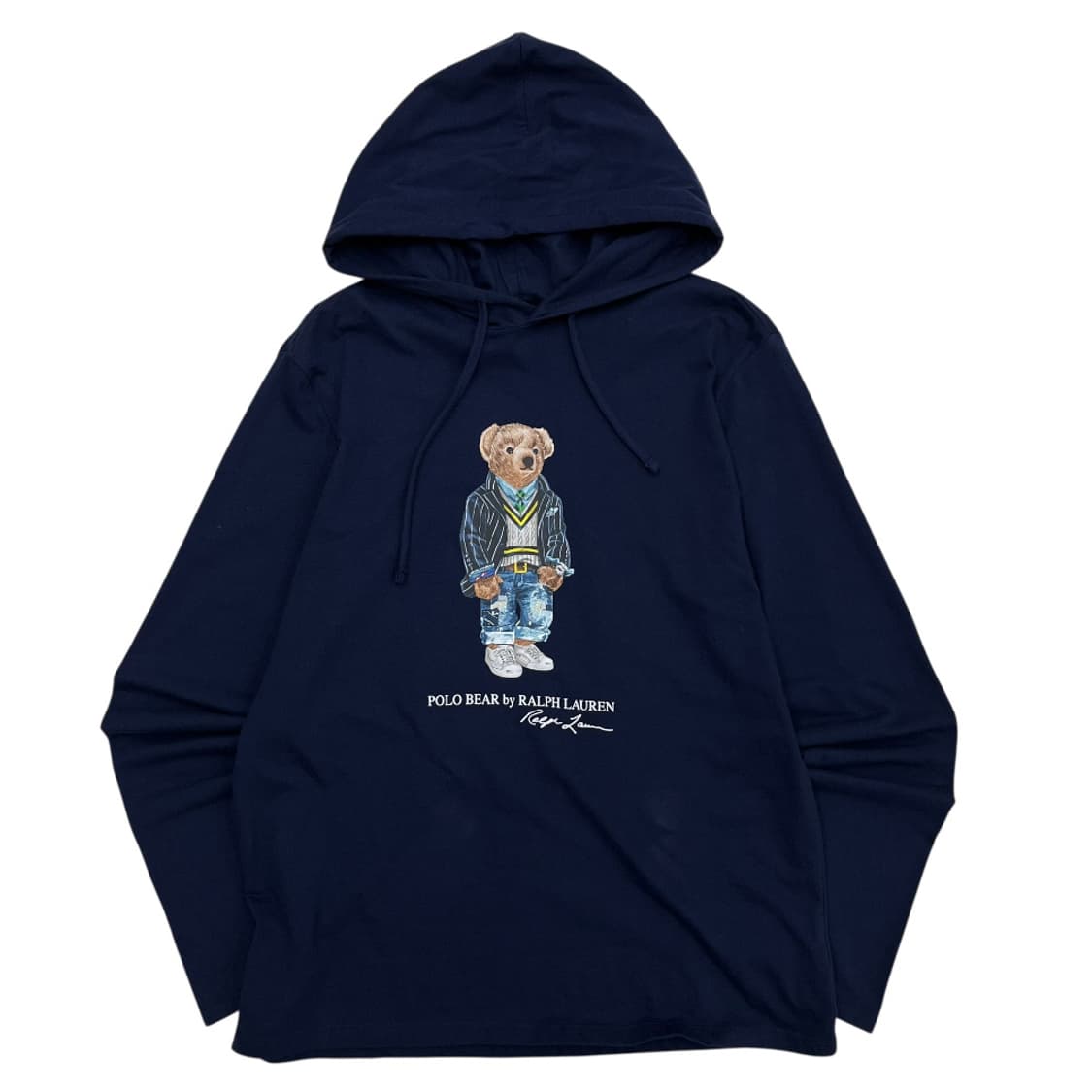 폴로 랄프로렌 곰돌이 프린팅 네이비 후드 M 상품이미지2