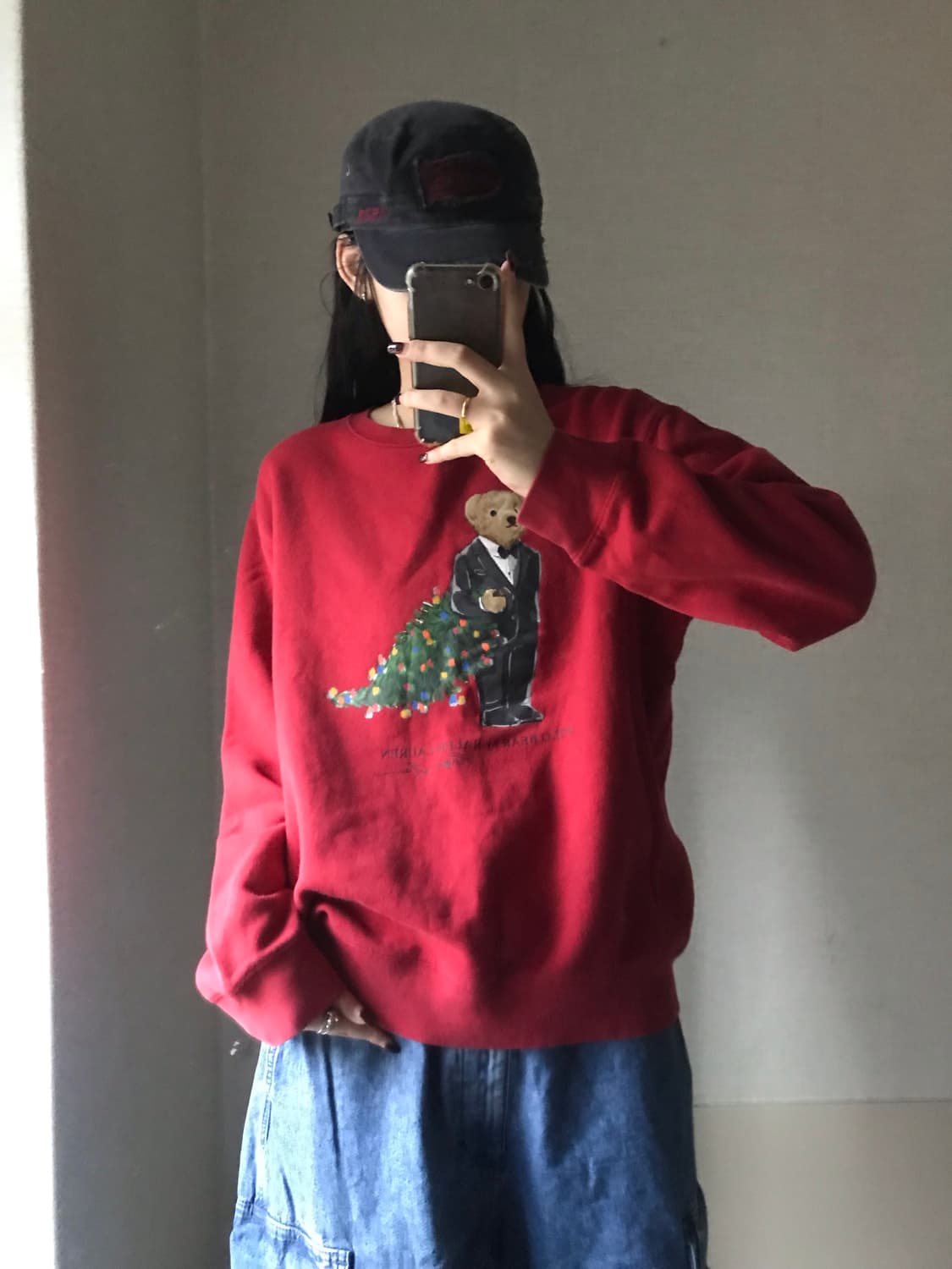 폴로 크리스마스 신사베어 맨투맨 상품이미지2