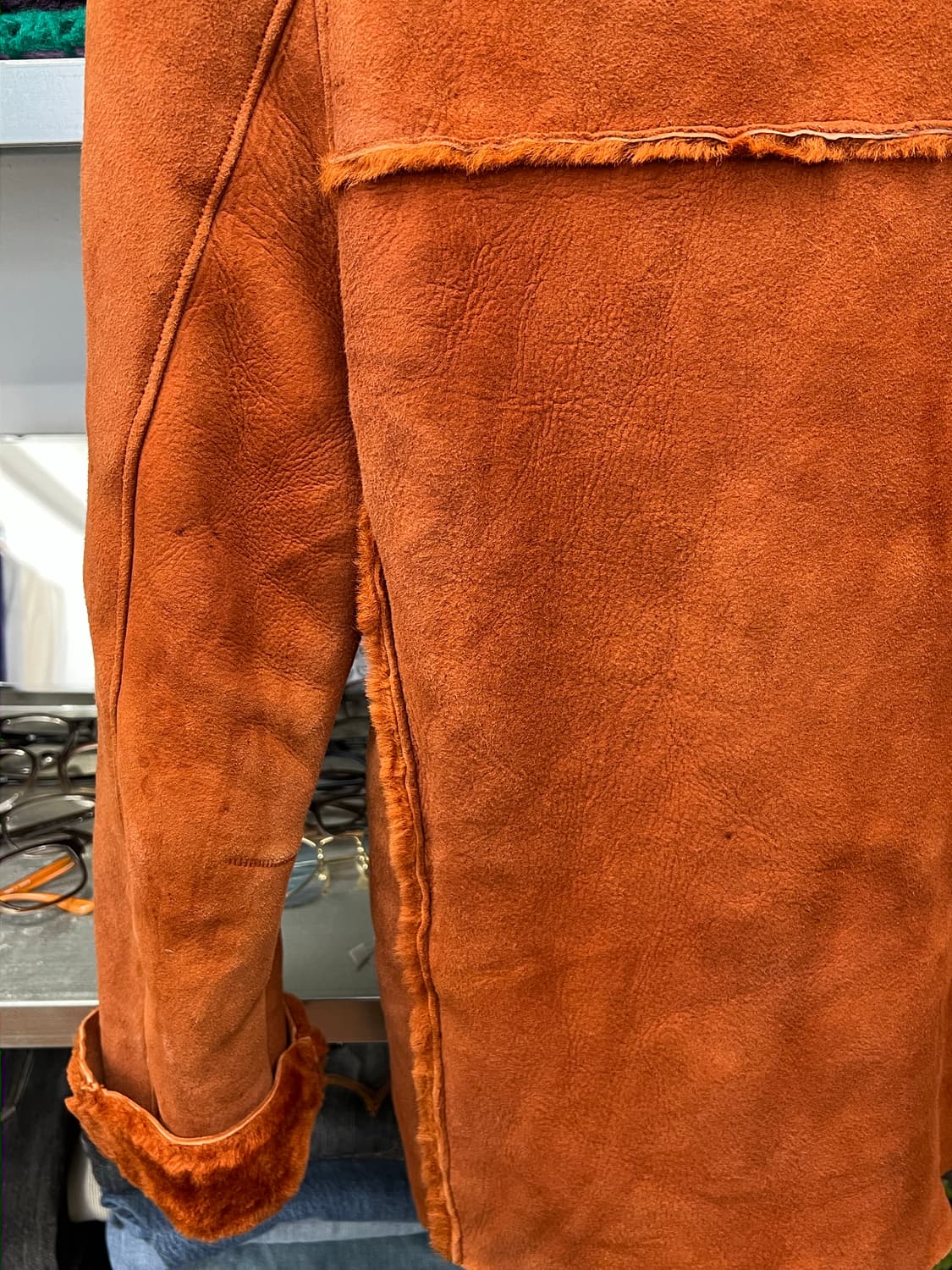 Vintage Brown Shearling Jacket   상품이미지6