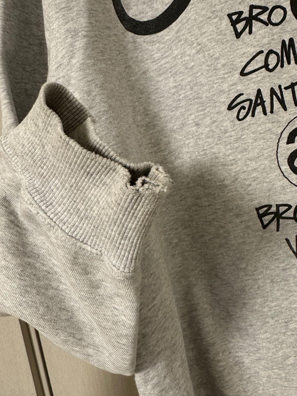 스투시 후드 그레이 M 상품이미지5