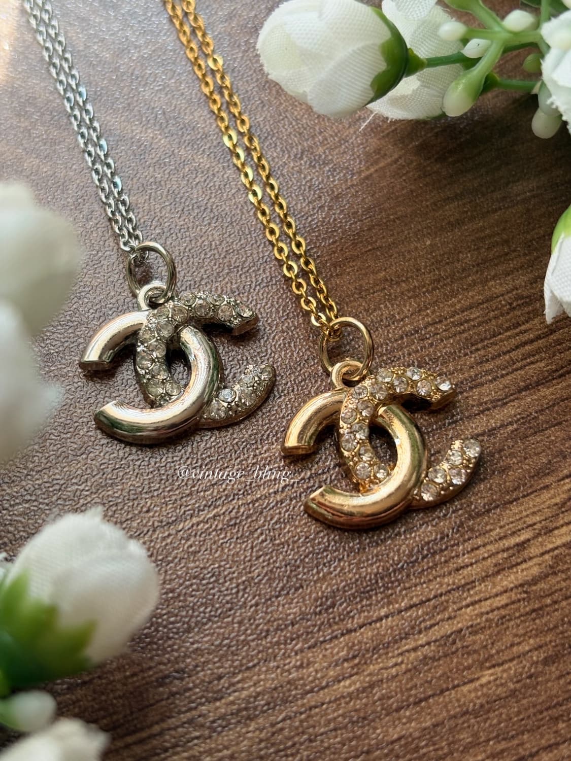 샤넬 하프 큐빅 목걸이 상품이미지1