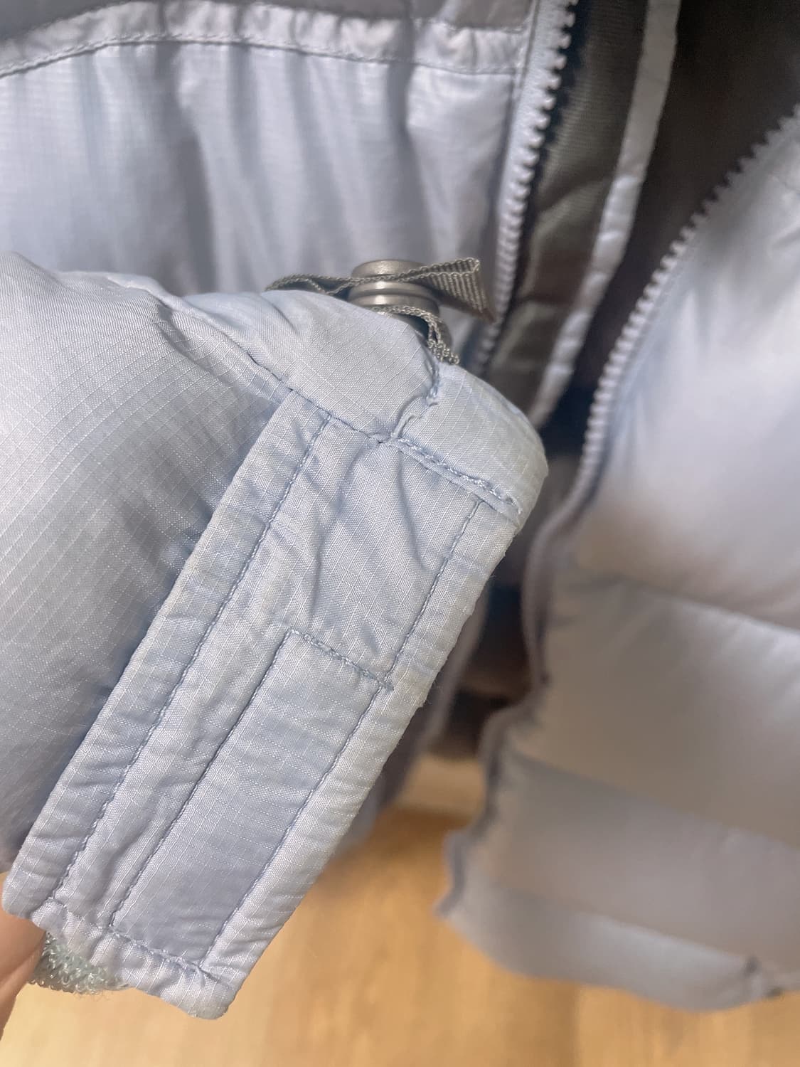 노스페이스 눕시 라이트블루 패딩 여성 M 상품이미지6