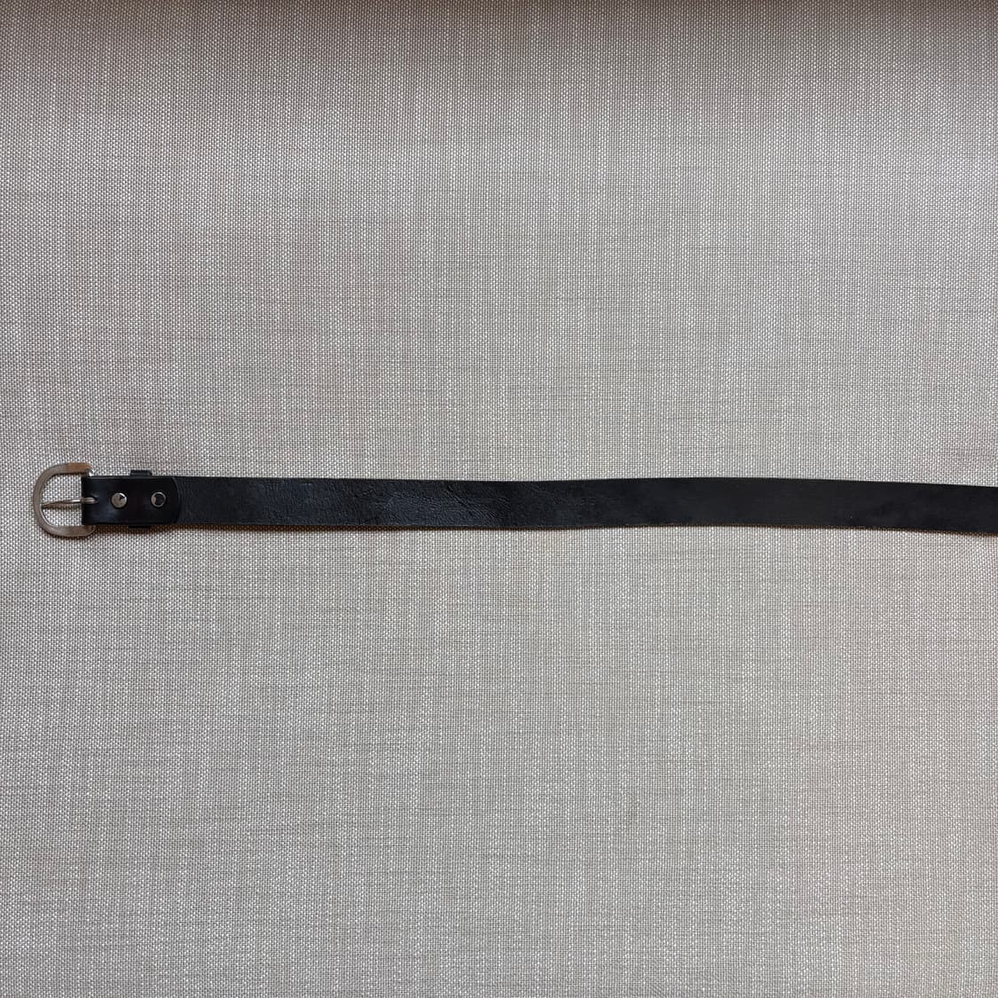 [35-36] 90s Mexico 탑그레인 블랙 레더 벨트 상품이미지6